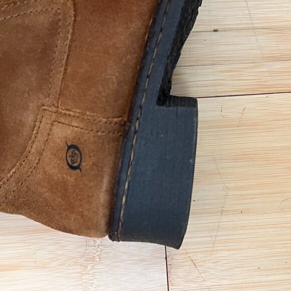 Born Audie Boots Womens 6.5 Brown Suede Leather Round Toe Mid Calf Pull On - Picture 3 of 10